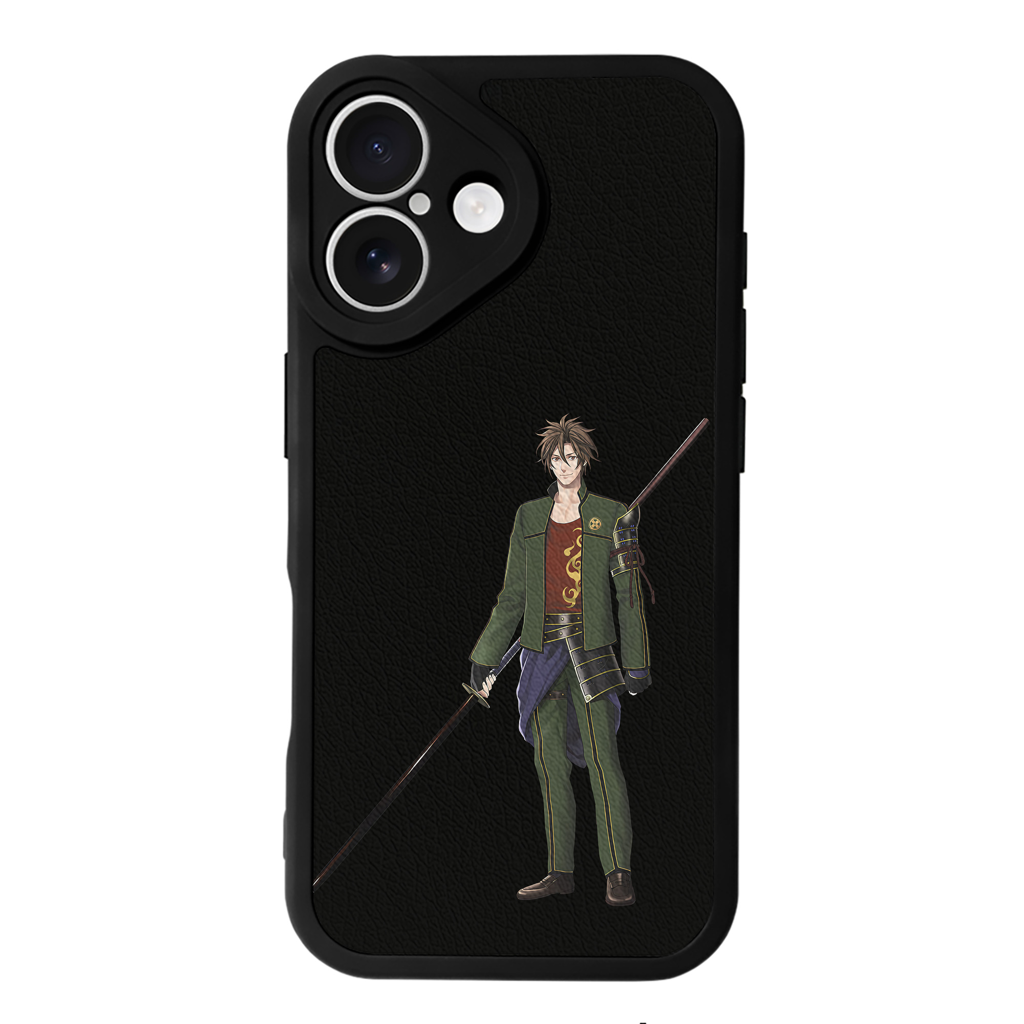 （画像用） 刀剣乱舞 Touken Ranbu 【iPhone 16シリーズ対応】シリコンスマホケース（レザー調） 材質：シリコン